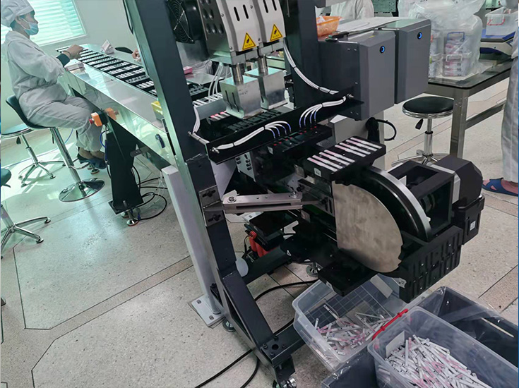 体外诊断试剂环形导轨循环输送自动化产线整机实拍