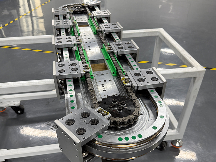 环形导轨输送线-PCB 电路板高速检测-高精度循环输送解决方案