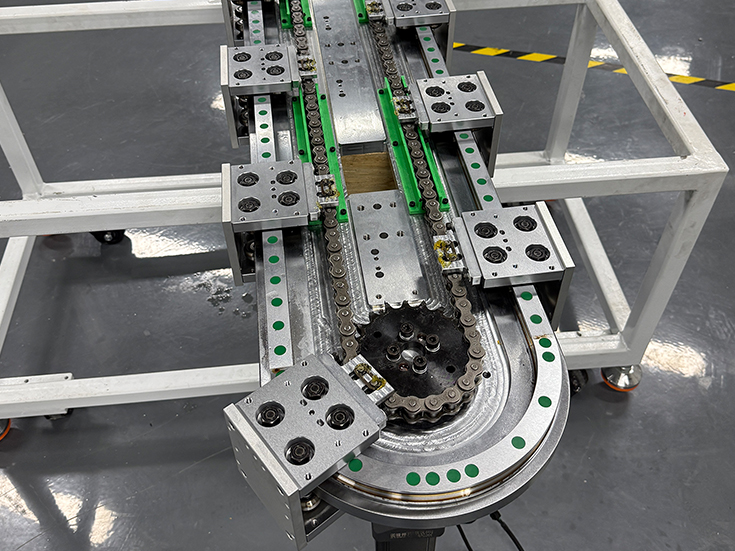 环形导轨输送线-PCB 电路板高速检测-高精度循环输送解决方案